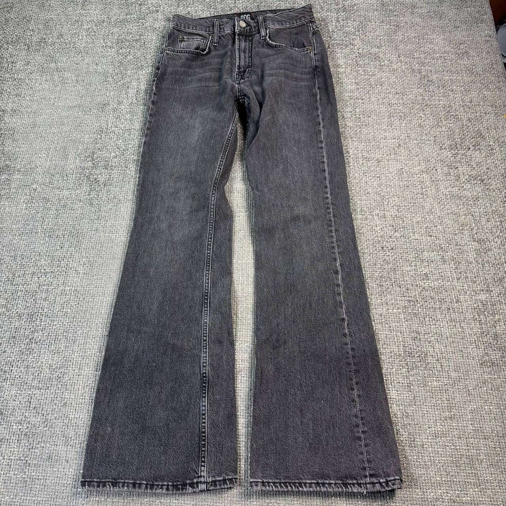 BDG Urban Outfitters 90s Bootcut Jeans Womens 26 Washed Black High Rise Flare